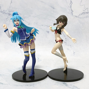 Set de Figuras de <span class=keywords><strong>Anime</strong></span> al por Mayor: Figura de la Diosa del Agua Aqua en Pose de Pie y Figura de <span class=keywords><strong>Anime</strong></span> de Megumin en Traje de Baño (Venta al por Mayor) - Product Image 2