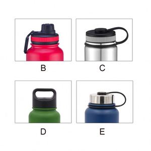 32oz Wide Mouth Stainless Steel Insulated Water <b>Bottle</b> with Handle, Leakproof Vacuum Thermos <b>Flask</b> - Product Image 4