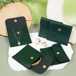 Bolsa de Almacenamiento de Joyería Simple de 8*8cm, Bolsa para Anillos y Aretes, Adecuada para Guardar Diversos Artículos Pequeños, Bolsas de Maquillaje de una Sola Capa - Product Image 2