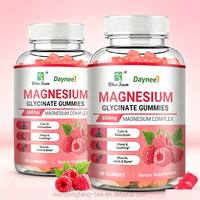 Gummies de glycinate de magnésium OEM pour complément alimentaire : apport quotidien de nutriments, relaxation, repos, nutrition et soin des os