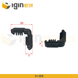 Connecteur d'angle en aluminium en forme de L, 6 mm-18 mm, en plastique, pour système de mur rideau - Product Image 3