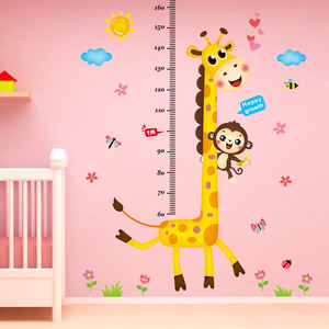 Giraffa Del Fumetto di <span class=keywords><strong>Casa</strong></span> <span class=keywords><strong>Casa</strong></span> Del Vinile Della Decorazione Crescere Altezza Righello Grafico Wall Stickers <span class=keywords><strong>per</strong></span> <span class=keywords><strong>la</strong></span> Camera Dei Bambini Decalcomanie della decorazione - Product Image 5