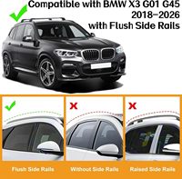 Barres transversales de toit en aluminium robustes SYDSZ pour BMW X3 G01/G45 2018-2026, capacité de charge de 300 livres, installation par boulons en U