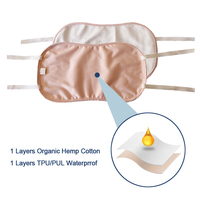 Lavable en machine sans dégâts PUL anti-fuite réutilisable attaches souples coton chanvre biologique compresse d'huile de ricin naturopathique