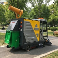 Balayeuse électrique SW-BR 230/240 R 4W avec cabine fermée et pulvérisation d'eau pour nettoyage des rues