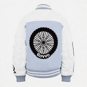Üniversite Ceketi Letterman Şönil Nakışlı Beyzbol Üniversite Sokak Giyim Deri Kollu Nefes Alabilen Erkekler İçin Üniversite Ceketi - Product Image 2