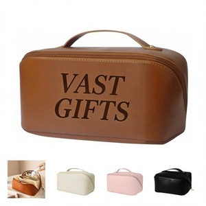 Organisateur écologique personnalisé pour hommes trousse de toilette portable pour le rangement des cosmétiques <span class=keywords><strong>pochette</strong></span> Neceser rose avec sac à cosmétiques en cuir de <span class=keywords><strong>voyage</strong></span> de luxe - Product Image 3