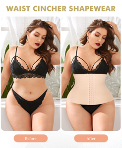 100% látex cintura colombiana alta calidad 3 filas ganchos corsé 25-29 acero deshuesado látex cintura entrenador Shaper - Product Image 4