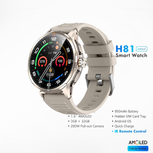 Montre connectée H81 4G avec carte SIM mondiale, étanche, écran tactile, pour hommes d'affaires, étudiants, adultes, compatible iOS et <span class=keywords><strong>Android</strong></span> - Product Image 1