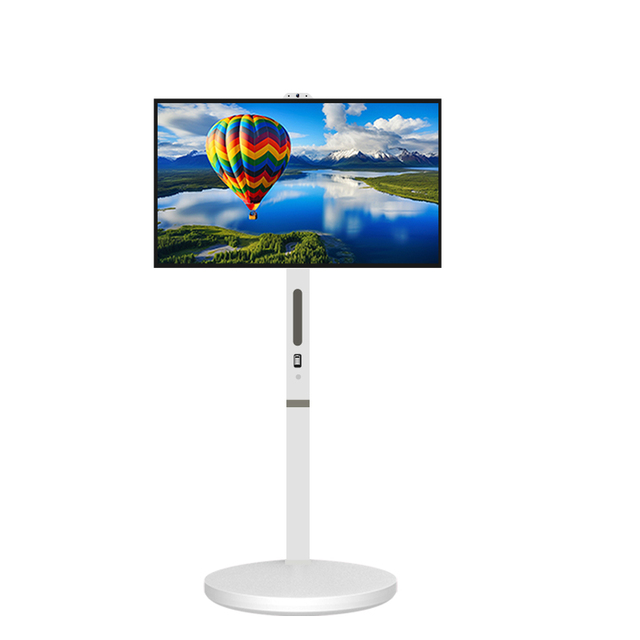 VETO Free Shipping 32 Inch Smart Portable TV 4K Android Indoor Wireless Mobile TV With Build in 1300W Camera