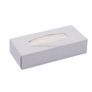 Papier artisanal doux blanc 2 couches, 50 pièces, avec boîte, vente en gros - Product Image 4