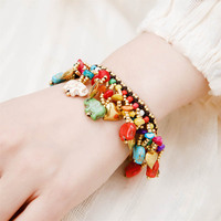 Ensemble de bracelets bohèmes perlés pour femmes avec pendentifs éléphant, bracelets superposés colorés pour anniversaire