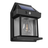 Lampe solaire LED extérieure intelligente IP65 pour usage domestique, style chinois, avec charge automatique et capteur de mouvement