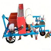 Semoir à arachides 2 rangs avec pulvérisation d'engrais et paillage, capacité 1800 kg, réglable pour tracteurs agricoles de 20 à 40 CV