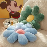 Fête de mariage décoration fleur jeter oreiller couleur unie doux confortable chaise canapé sol coussin de siège