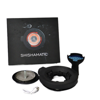 Support à charbon pour chicha avec prise intégrée, rotatif et coupe-vent, accessoire pour chicha, coffret cadeau