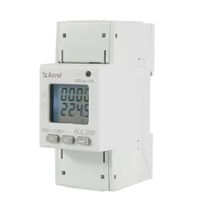 Medidor de energía monofásico Din Rail, ADL200/C KWH, para monitoreo de energía