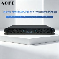 Amplificateur de puissance compact professionnel 1U 400W, léger, pour enceintes PA, DJ, audio et sonorisation live