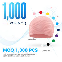Bonnet de bain en silicone unisexe à haute élasticité, imperméable et antidérapant, durable et personnalisé pour adulte et enfant