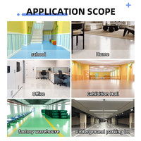 Peinture époxy auto-nivelante de qualité supérieure, résine époxy pour sols, revêtement de sol époxy liquide à base d'eau haute brillance