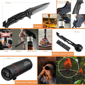 Venta al por mayor 34 en 1 Kit de supervivencia <span class=keywords><strong>para</strong></span> acampar Buena calidad Metal Emergency SOS Kit de supervivencia <span class=keywords><strong>para</strong></span> acampar <span class=keywords><strong>para</strong></span> <span class=keywords><strong>viajar</strong></span> Senderismo Cool Gadgets - Product Image 2