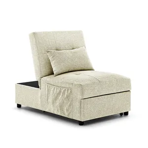 Divano letto pieghevole pieghevole pieghevole 4 in 1 convertibile letto per ospiti divano letto regolabile in tessuto traspirante per piccoli spazi