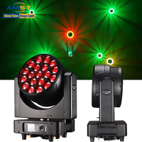 Projecteur Lyre à Effet Spectaculaire 19*60W LED RGBW Effet Œil d'Abeille, Zoom Illimité, Rotation, Éclairage Scénique pour Concert