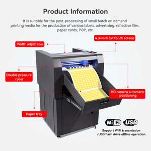 Hấp thụ cho ăn A4 A3 A3 + quảng cáo dán gói hộp máy làm với cắt và nhăn lưỡi Tốc độ nhanh - Product Image 5