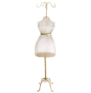 Mannequin en métal en gros, buste supérieur avec antenne, nouveau mannequin féminin en fil de fer pour l'affichage de robes de mariée et de jupes - Product Image 6