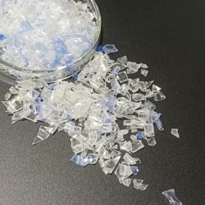 رقائق زجاجات PET معاد تدويرها 3A زرقاء وبيضاء، لصناعة التعبئة والتغليف، وهياكل زجاجات المواد الكيميائية اليومية، وأغطية صناديق الأدوات - Product Image 1