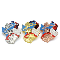 Medali koki puzzle kepingan salju olahraga kustom murah medali lari tari sepak bola medali kickboxing taekwondo kustom medali bjj kagawaran
