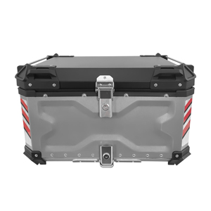 Grande boîte de livraison alimentaire en aluminium, pour <span class=keywords><strong>moto</strong></span>, vélo, scooter, coffret de livraison avec porte-bagages, 85L - Product Image 3