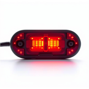 Feux de gabarit ovales rouges pour camion 6,5x2,8cm 9V-24V pour remorque - Product Image 1