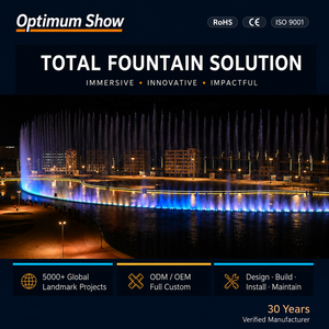 Fuente de Agua Danzante Musical Grande para Exteriores, con <span class=keywords><strong>Boquillas</strong></span>, para Parques y Ciudades, con Aireador, Alimentada por Energía Solar - Product Image 1