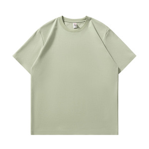 T-shirt de travail personnalisé à col rond, couleur café noir, en coton uni, fin, pour les loisirs, à manches courtes, pour l'été, pour les employés - Product Image 3