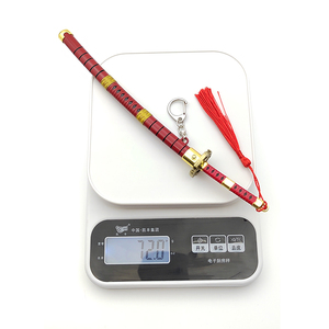 Llaveros de Katana de espada de metal personalizados, llavero de espada de Anime para una pieza Roronoa Zolo <span class=keywords><strong>Yubashiri</strong></span> - Product Image 6