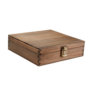 Cigar Gift Wood Box Hot Sale Cheap Wood Custom Logo Flip Lid Cigar Storage Unfinished Packaging Gift Box
