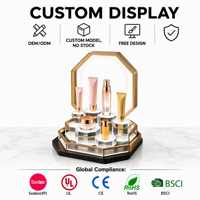 Exhibidor de Acrílico Personalizado XH para Perfumes, con 3 Niveles, Retroiluminación LED, Diseño Gratuito, para Mostrador de Venta Minorista