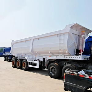 3 essieux Sand Break Stone Rocky Scrap Yard Benne à benne basculante Semi-remorque pour le <span class=keywords><strong>transport</strong></span> du charbon de mine Remorque à benne basculante - Product Image 2