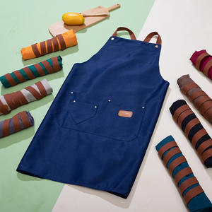 Delantal de cocina impermeable para hombre, mandil cruzado de poliéster y algodón con logotipo impreso promocional, ideal para <span class=keywords><strong>Chef</strong></span> - Product Image 4