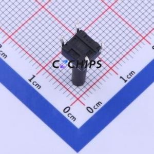 TS-1002-BR16026 Tactile Switch Through hole-4P,6x6mm Switch Single Pole Single Throw Round Button 2.6N Through Hole - Product Image 2