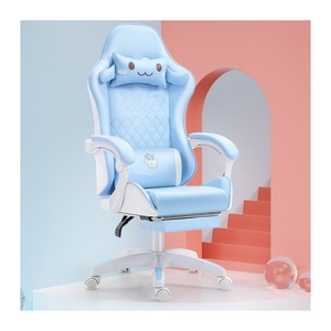 2025 nueva <span class=keywords><strong>silla</strong></span> de juego de estilo Kawaii Rosa rubor con bordado Floral para niñas <span class=keywords><strong>Gaming</strong></span> Studio - Product Image 3