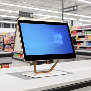 Terminal de caisse portable 15,6 pouces, caisse enregistreuse, ordinateur mobile intelligent, machine Epos, système de point de <span class=keywords><strong>vente</strong></span> (PDV) tout-en-un pour la <span class=keywords><strong>vente</strong></span> au détail - Product Image 1