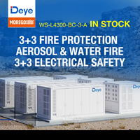 بطارية Deye WS-L4300 بسعة 4.34 ميجاواط ساعة للاستخدامات الصناعية مع نظام تبريد سائل، بطارية ليثيوم فوسفات الحديد (LiFePO4) للاستخدام الخارجي بمعيار IP55، نظام تخزين طاقة (ESS) مدمج في حاوية C4، موزع معتمد من Moge