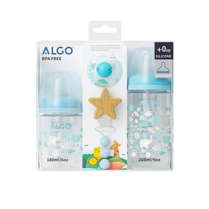 Set Regalo per Neonati 2026 <span class=keywords><strong>ALGO</strong></span> Nuova Collezione 4 Pezzi Set Biberon per Bambini Senza BPA Grado Alimentare - Product Image 2
