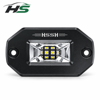 Projecteur de travail LED HSSH 2 pouces 20W ultra-plat à montage encastré, éclairage de scène ultra-large pour ATV, UTV, camion, SUV