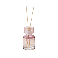 Diffuseur de parfum d'ambiance sans flamme en verre, fait main, écologique, 50 ml, pour huiles essentielles, parfum d'air frais, diffuseur à bâtonnets