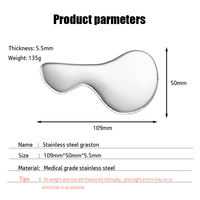 Ensemble d'outils de massage facial en acier inoxydable Gua Sha avec fonction musicale pour le raclage des muscles du visage, la relaxation des fascias et le relâchement myofascial