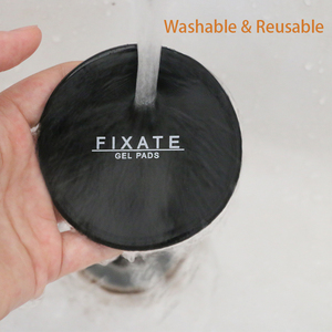 Leris – Lot de 2 coussinets en gel antidérapants double face super adhésifs sans <span class=keywords><strong>trace</strong></span>, écologiques, en forme de <span class=keywords><strong>cercle</strong></span> et de triangle, pour voiture/bureau - Product Image 4