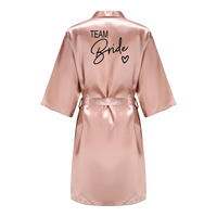 Peignoir de Mariage Personnalisé avec Nom et Date, Peignoir de Mariée en Faux Soie, Robe de Mariée, Robes de Mariée pour Femmes, Robe de Mariée pour Demoiselle d'Honneur, Robe de Mariage pour Femme, Robe de Soirée pour Enterrement de Vie de Jeune Fille